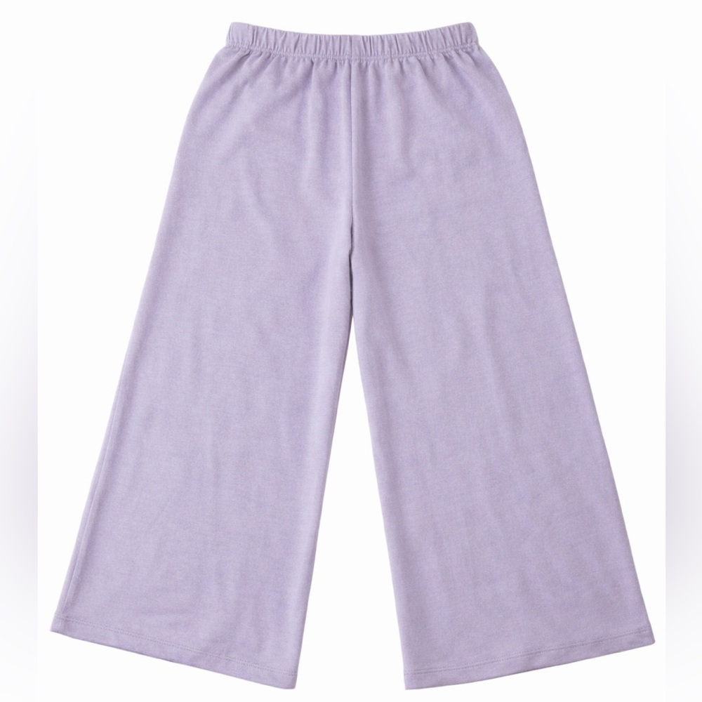 T/S by Thrive Lilac Soft Modal Blend Wide Leg Crop Lounge Pants XL NWOT